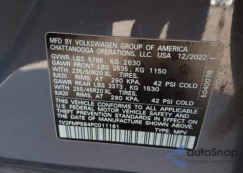 2023 Volkswagen Id.4 Pro S/Pro S Plus from USA, damaged, VIN 1V2FMPE84PC011161